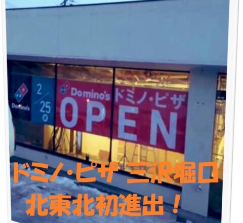 《続報有》ピザーラも八戸に来ちゃった。【開店情報】ドミノ・ピザ、青森県三沢市に初出店!なんと北東北初という。 ドミノピザ表紙