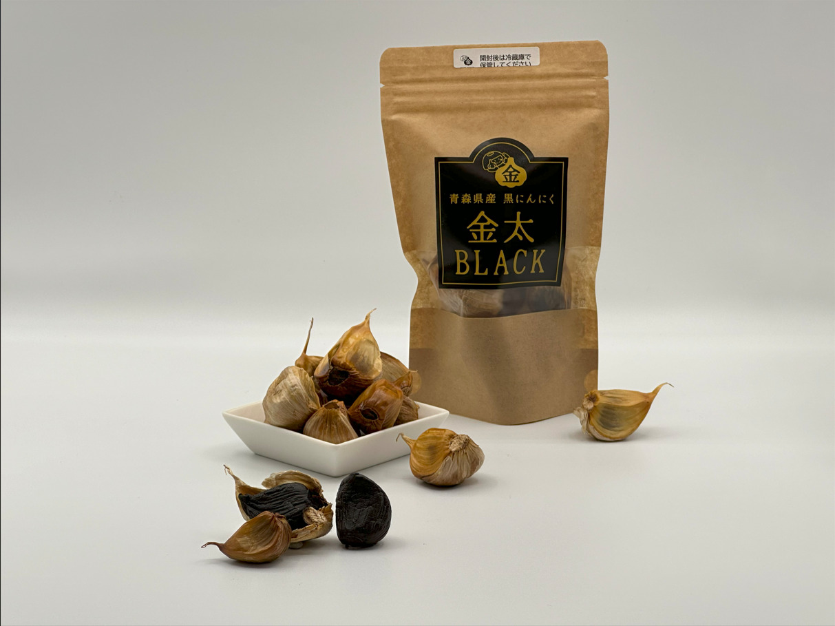 幸延作 金太 青森県産の黒にんにくをご賞味ください🧄 その名は金太BLACK……！ #油屋